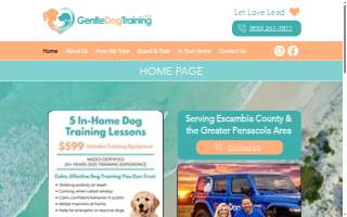 Gentle Dog Training of Olathe website