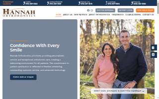Hannah Orthodontics website