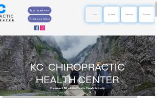 KC Chiropractic Health Center website