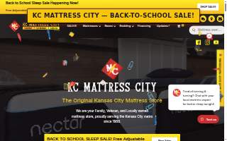 KC Mattress City of Olathe website