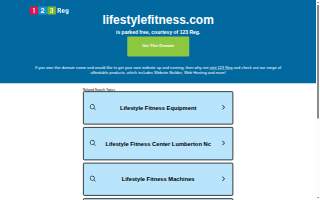 Lifestyle Fitness website