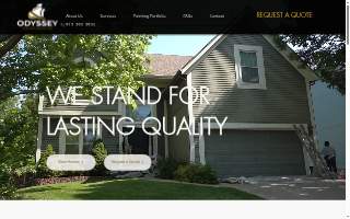 Odyssey Painting and Construction website