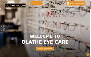 Olathe Eye Care website