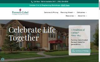 Penwell-Gabel Cremations, Funerals & Receptions website