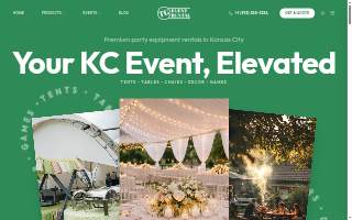 TG Event Rental website