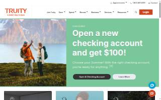 Truity Credit Union of Shawnee website