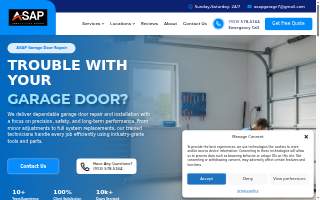 ASAP Garage Doors Repair of Overland Park website