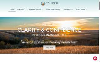 Caliber Wealth Management website