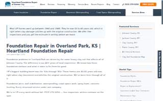 Heartland Foundation Repair website