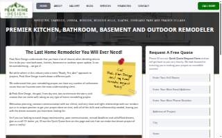 Peak Nine Design Remodel website