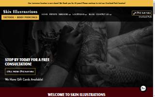Skin Illustrations of Overland Park website