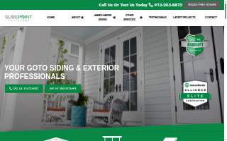 Sure Point Exteriors website
