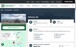 Community Health Center of Southeast Kansas - Parsons website