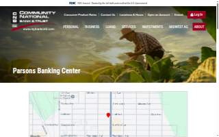 Community National Bank & Trust of Parsons website