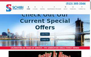 Schibi Heating & Cooling website