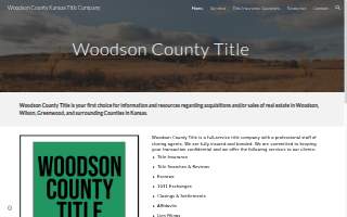 Woodson County Title website