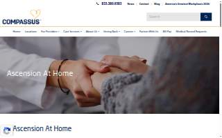 Ascension at Home in Pittsburg website