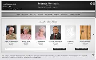 Brenner Mortuary website