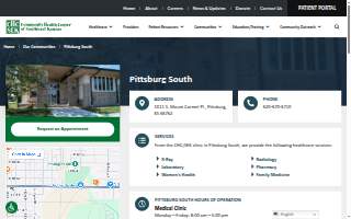 Community Health Center of Southeast Kansas - Pittsburg South website