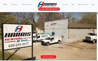 Harris Heating and Air website