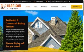 Harrison Roofing website