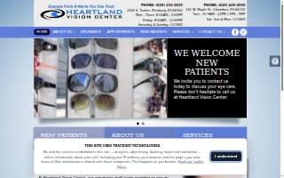 Heartland Vision Center website