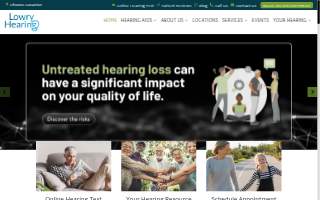 Lowry Hearing Aid Center website