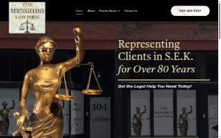 The Menghini Law Firm website