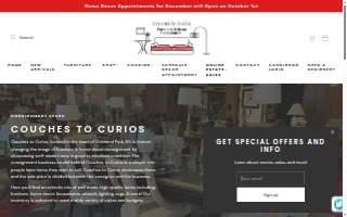 Couches to Curios website