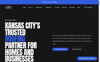 Easton Roofing website