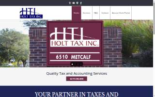 Holt's Tax Inc of Prairie Village website
