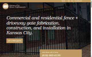 KC Fence Pros of Prairie Village website