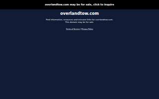Overland Tow Service website
