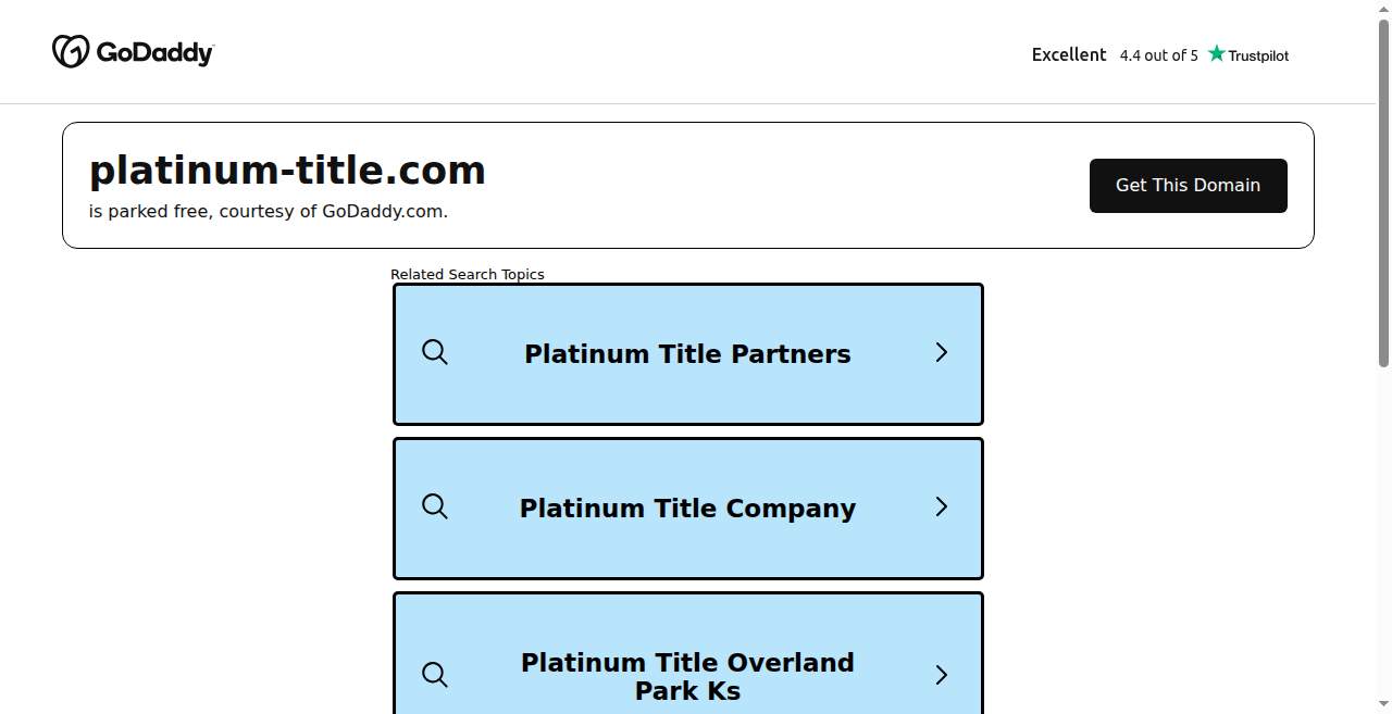 Platinum Title, LLC website