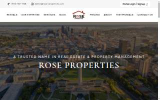 Rose Properties website