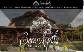 Serendipity Farm & Vine website