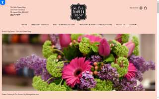 The Little Flower Shop website
