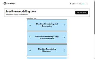 Blueline Remodeling and Contracting website