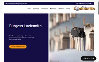 Burgess Locksmith website
