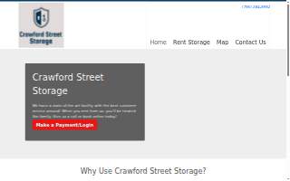 Crawford Street Storage website