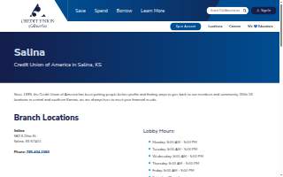 Credit Union of America website