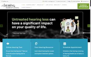 Hearing HealthCare of Salina website