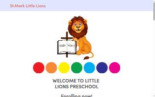 Little Lions Preschool website