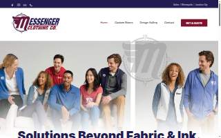 Messenger Clothing Company website