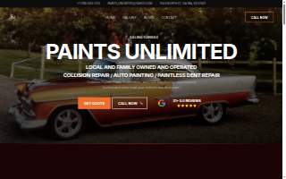 Paints Unlimited website