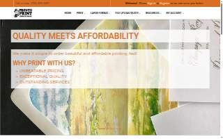 Pronto Print website