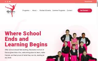 Revolution School of Dance website