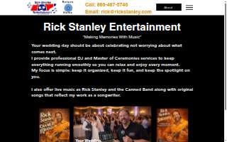 Rick Stanley Entertainment website