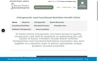 Salina Chiropractic website
