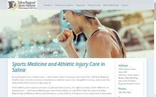 Salina Regional Sports Medicine website